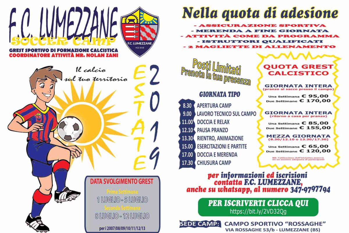 Lume Camp 2019 - Volantino