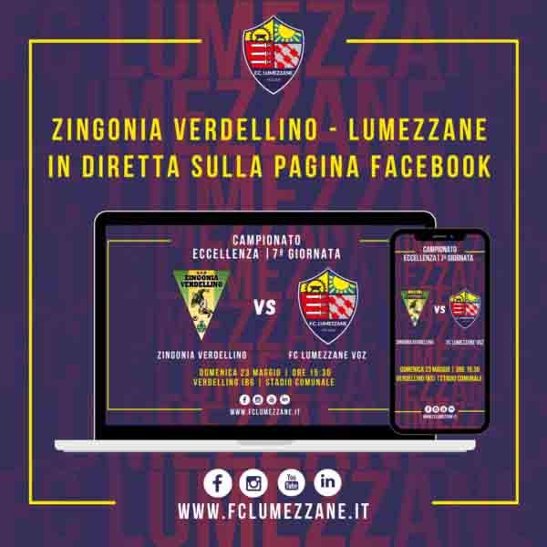Zingonia Verdellino - LUMEZZANE | Diretta facebook