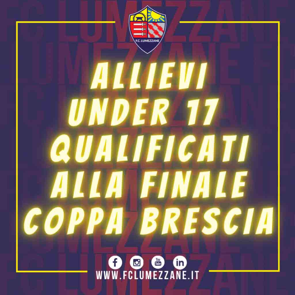 Settore giovanile: Allievi Under 17 in finale della Coppa Brescia